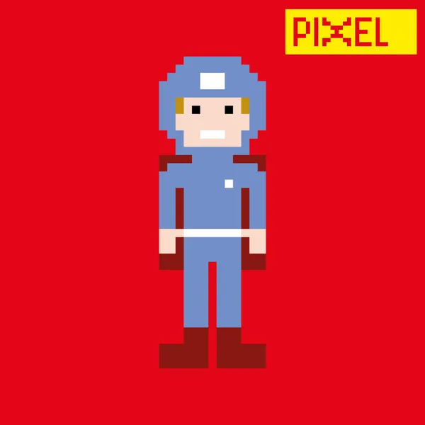 Carattere pixel — Vettoriale Stock