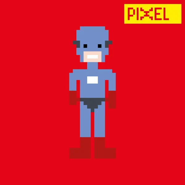 Pixel character — Stock Vector