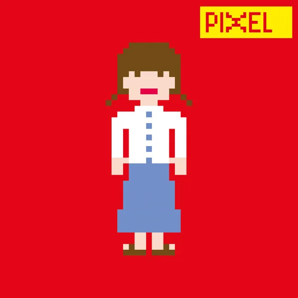 Pixel cartoon art character Stock Vector Image by ©vectorfirst #39481603