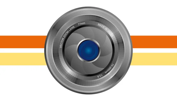 Obiettivo della fotocamera — Vettoriale Stock
