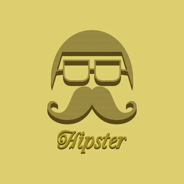Hipster adorável — Vetor de Stock