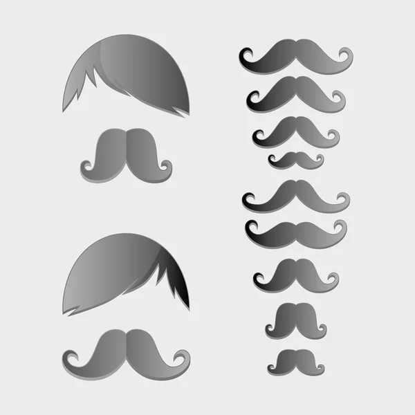 Bigote vintage — Archivo Imágenes Vectoriales