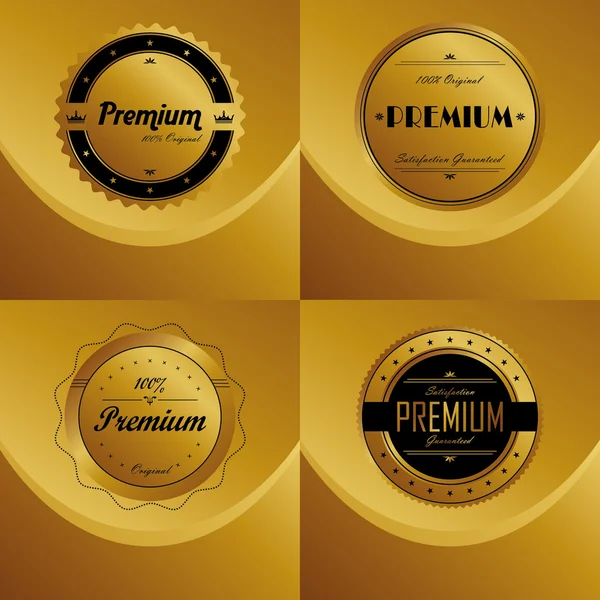 Premium Gold label — стоковый вектор