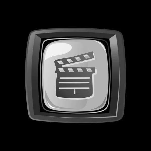 Raad van bestuur film knop — Stockvector