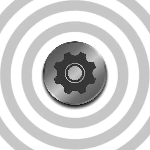 Ronde knop — Stockvector