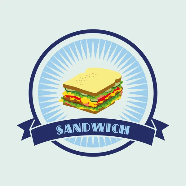 Sanduíche — Vetor de Stock