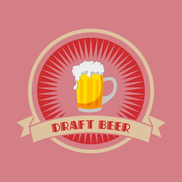 Točené pivo — Stockový vektor