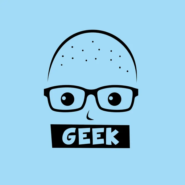 Geek karakter — Stockvector