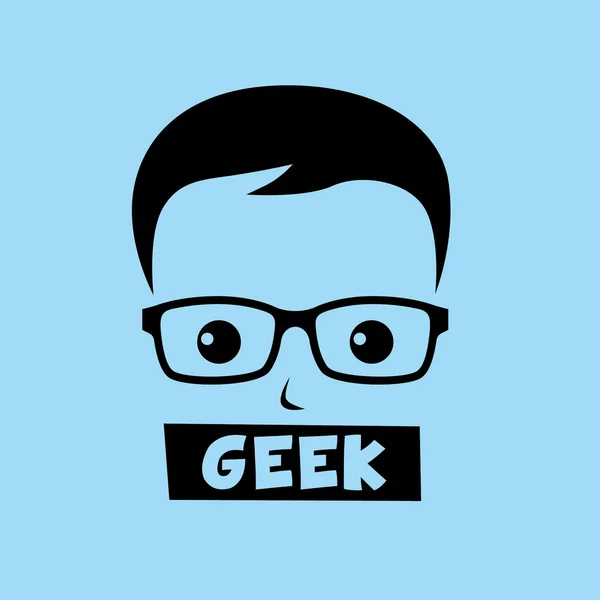 Geek nerd boy — Stock Vector