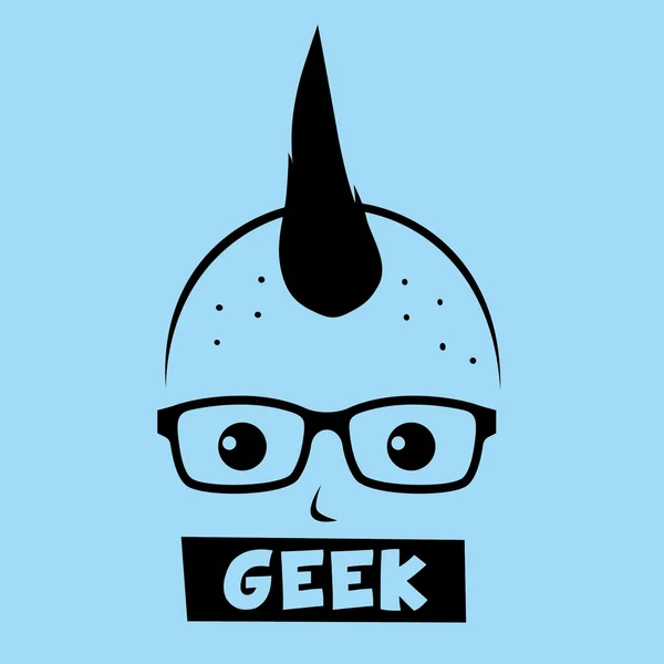 Geek karaktär — Stock vektor