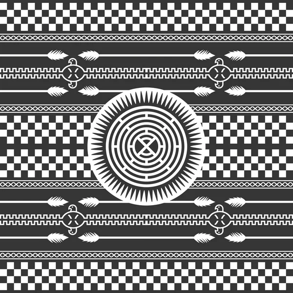 Arte de patrón nativo americano — Archivo Imágenes Vectoriales