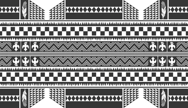 Native american art pattern — Stock Vector