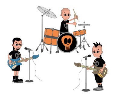 müzik grubu gösterisi