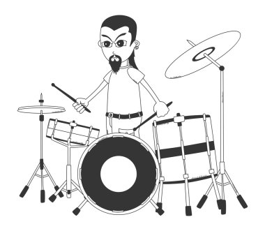 davulcu sanat karikatür