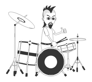 davulcu sanat karikatür