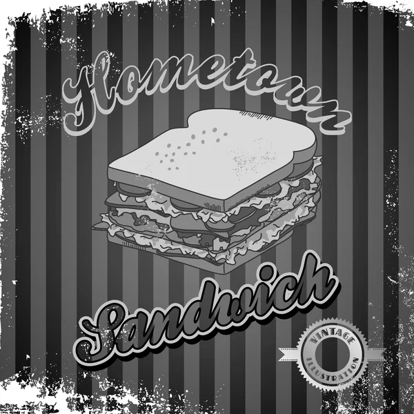 Σάντουιτς με ψωμί — Διανυσματικό Αρχείο