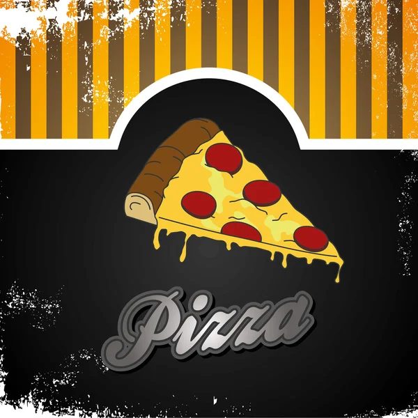 Arte pizza — Vector de stock