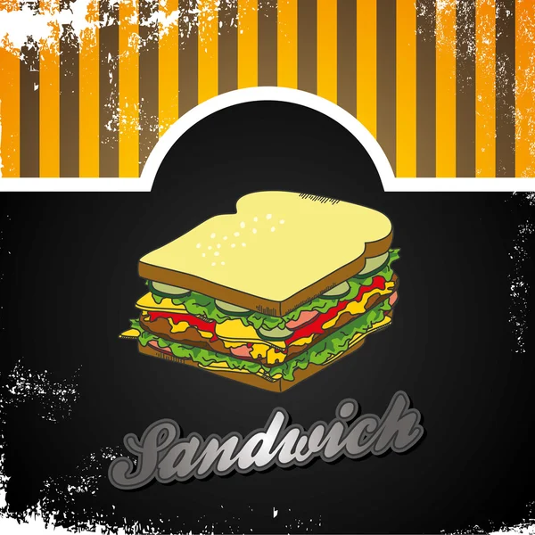 Sandwich bread — Stock Vector