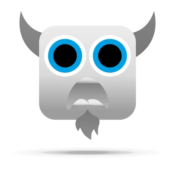 Signo emoticono diablo — Vector de stock