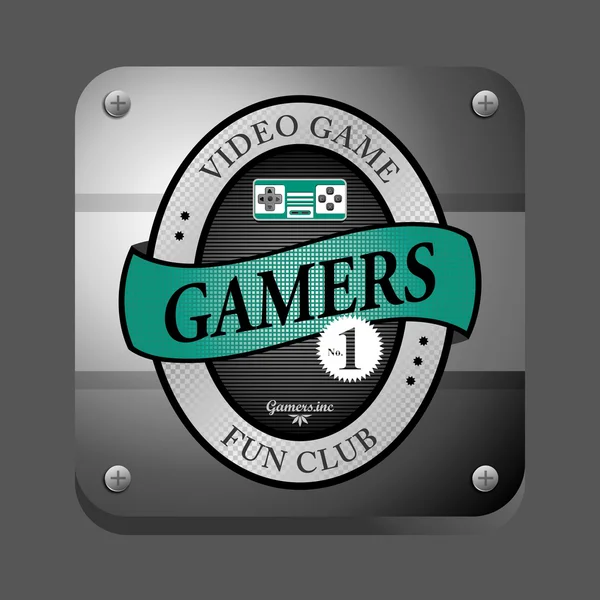 Club de jugadores — Vector de stock