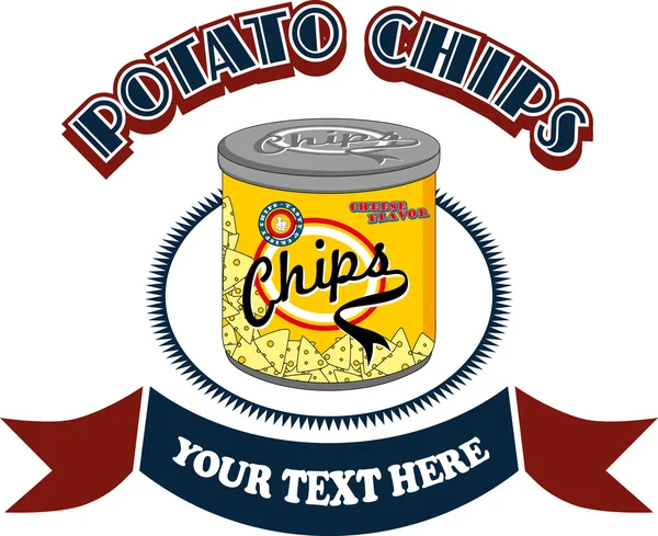 Snack chips — Stockvector