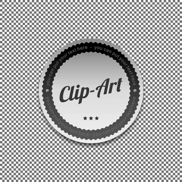 Art clip art étiquette — Image vectorielle