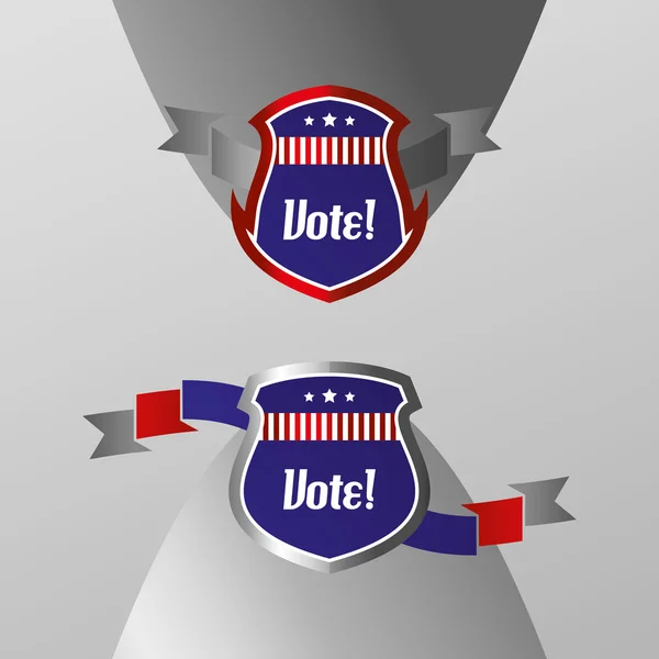 Этикетка голосования — стоковый вектор