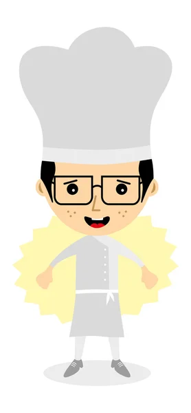 Chef-kok cartoon — Stockvector