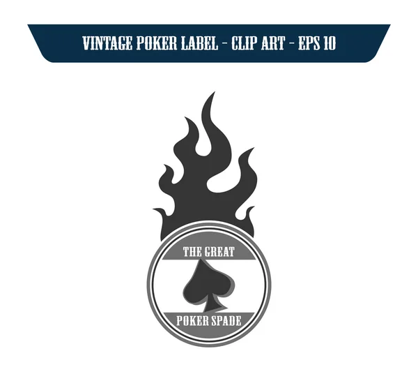 Poker Ace — Vetor de Stock