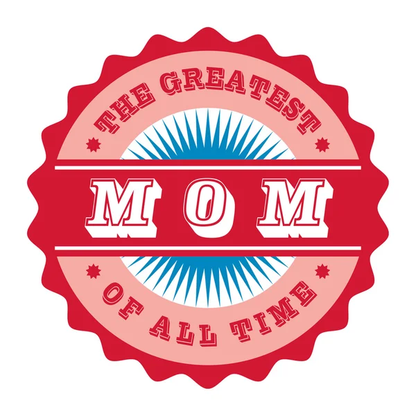 Étiquette maman — Image vectorielle