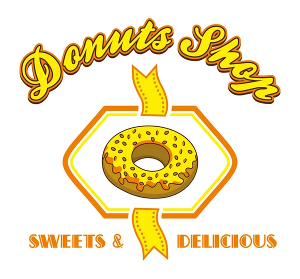 Donut — Stock Vector