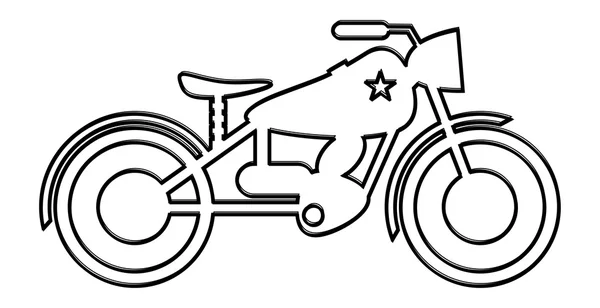 Moto viejo — Vector de stock