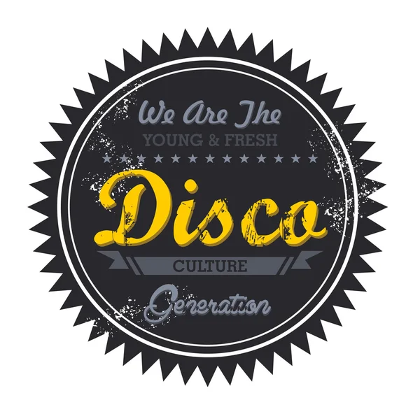 Disco music genre — Stock Vector