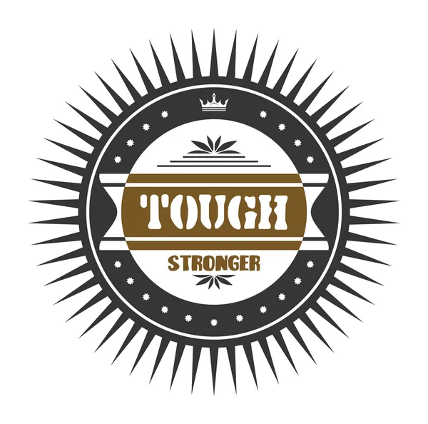 Label tough — Stock Vector