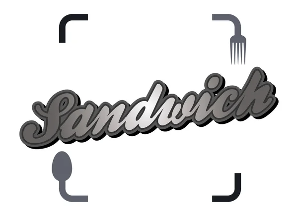 Sandwich thème de capture de restauration rapide — Image vectorielle