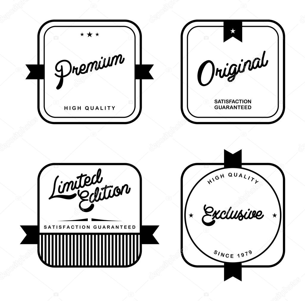 Vintage style product label