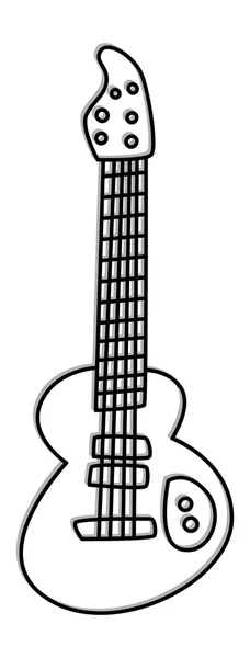 Guitarra personalizada — Vector de stock