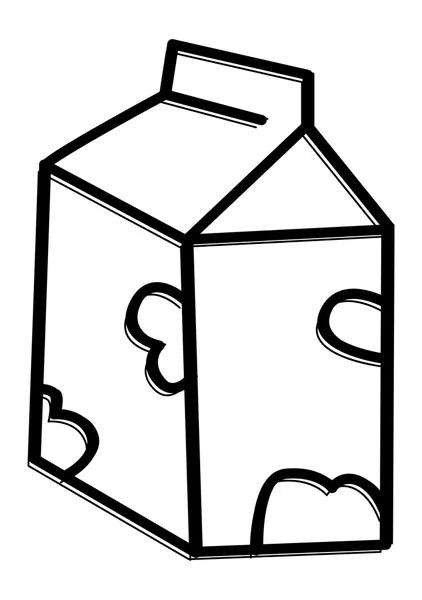 Hand drawn milk — Stock Vector