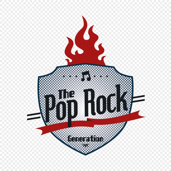 Pop rockmuziek — Stockvector