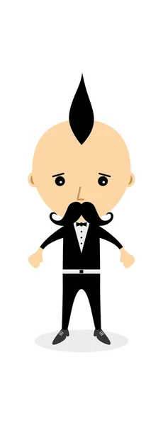 Executive suit cartoon man — Stock Vector