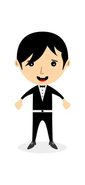 Executive suit cartoon man — Stock Vector