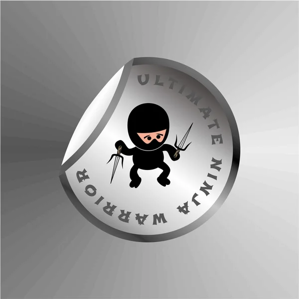 Guerrero ninja — Vector de stock