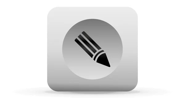 Dessiner icône bouton — Image vectorielle