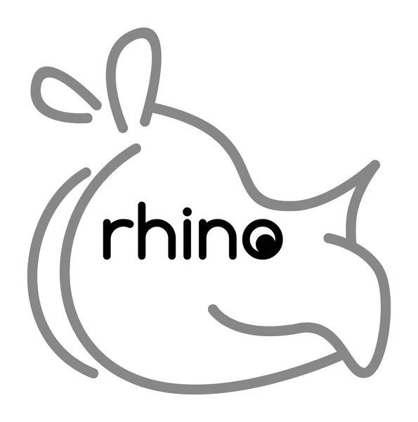 Rhino-Kunst — Stockový vektor