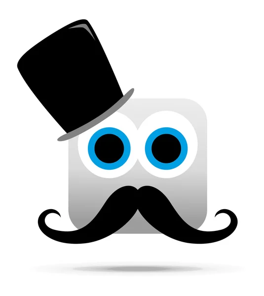 Monsieur moustache — Image vectorielle