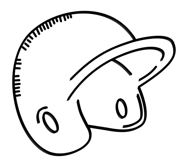 棒球的头盔 — 图库矢量图片
