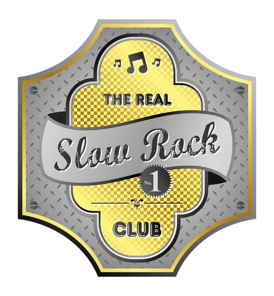 Slow rock — Stock Vector