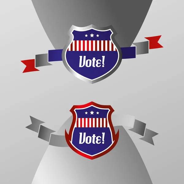 Vote label — Stock Vector