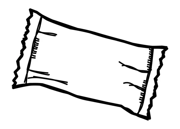 Handgezeichneter Schokoriegel — Stockvektor
