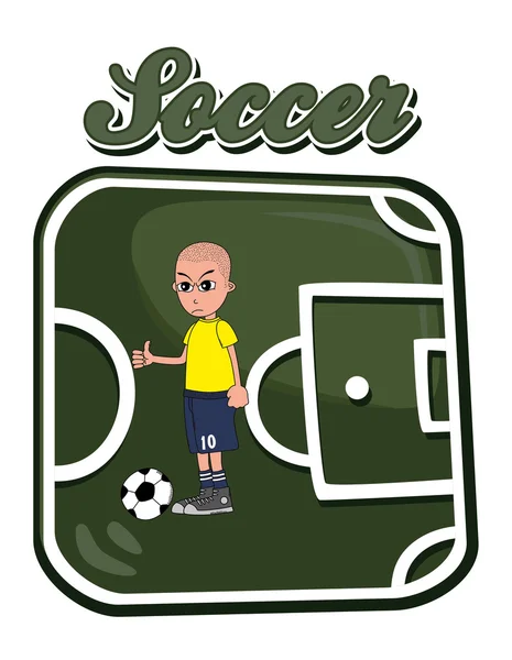 Brazil soccer — Stock Vector